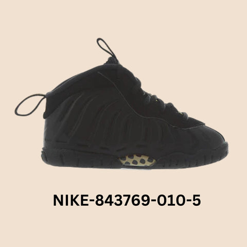 Nike Little Posite Pro "Black Metallic Gold" Toddler Style# 843769-010