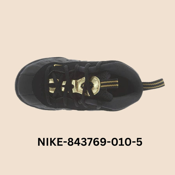 Nike Little Posite Pro "Black Metallic Gold" Toddler Style# 843769-010