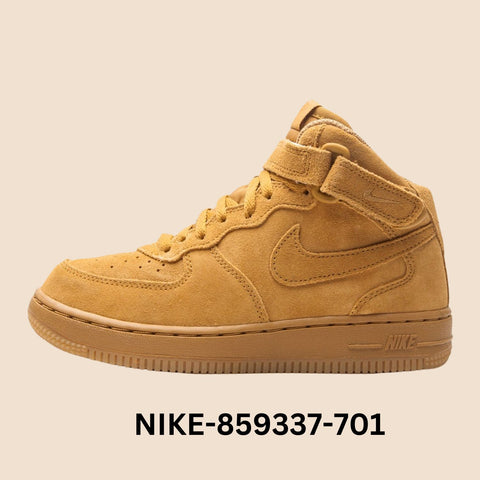 Nike Air Force 1 Mid LV8 "Wheat" Pre School Style# 859337-701