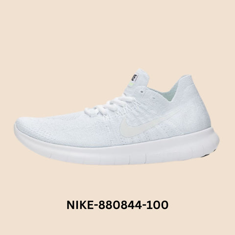 Nike Free RN Flyknit 2017  "White" Women's Style# 880844-100