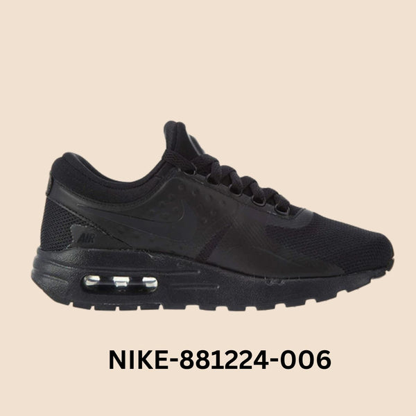 Nike Air Max Zero Essential "Triple Black" Grade School Style# 881224-006