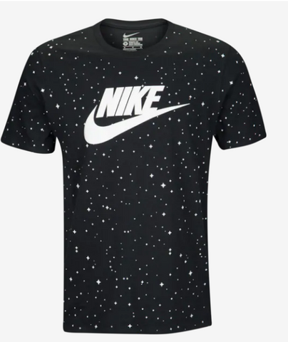 Nike Star AOP Black t-shirt Men's Style #AO0876-902