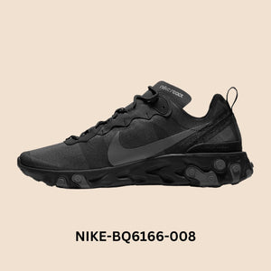 Nike React Element 55 "Triple Black" Men's Style# BQ6166-008