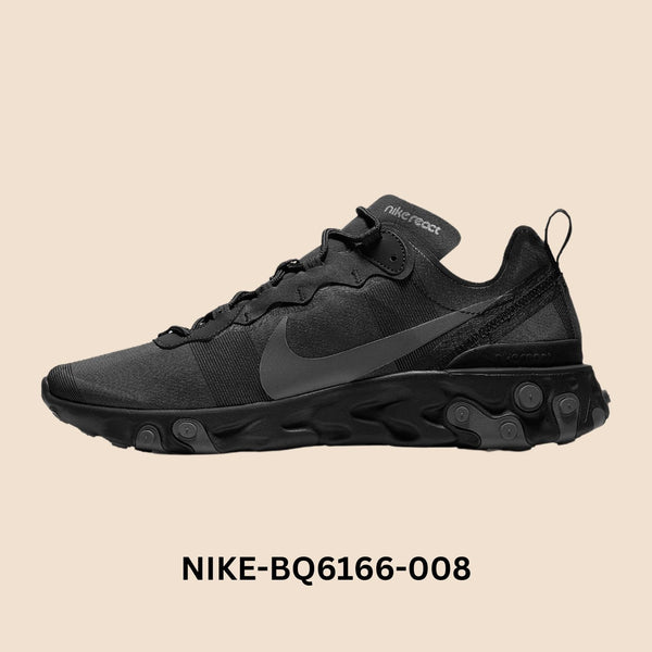 Nike React Element 55 "Triple Black" Men's Style# BQ6166-008