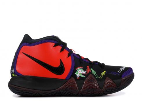 Kyrie 4 Day of the Dead Men's Orange/Black Shoes #CI0278-800