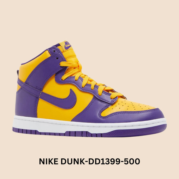 Nike Dunk Hight "Lakers" Men's Style# DD1399-500