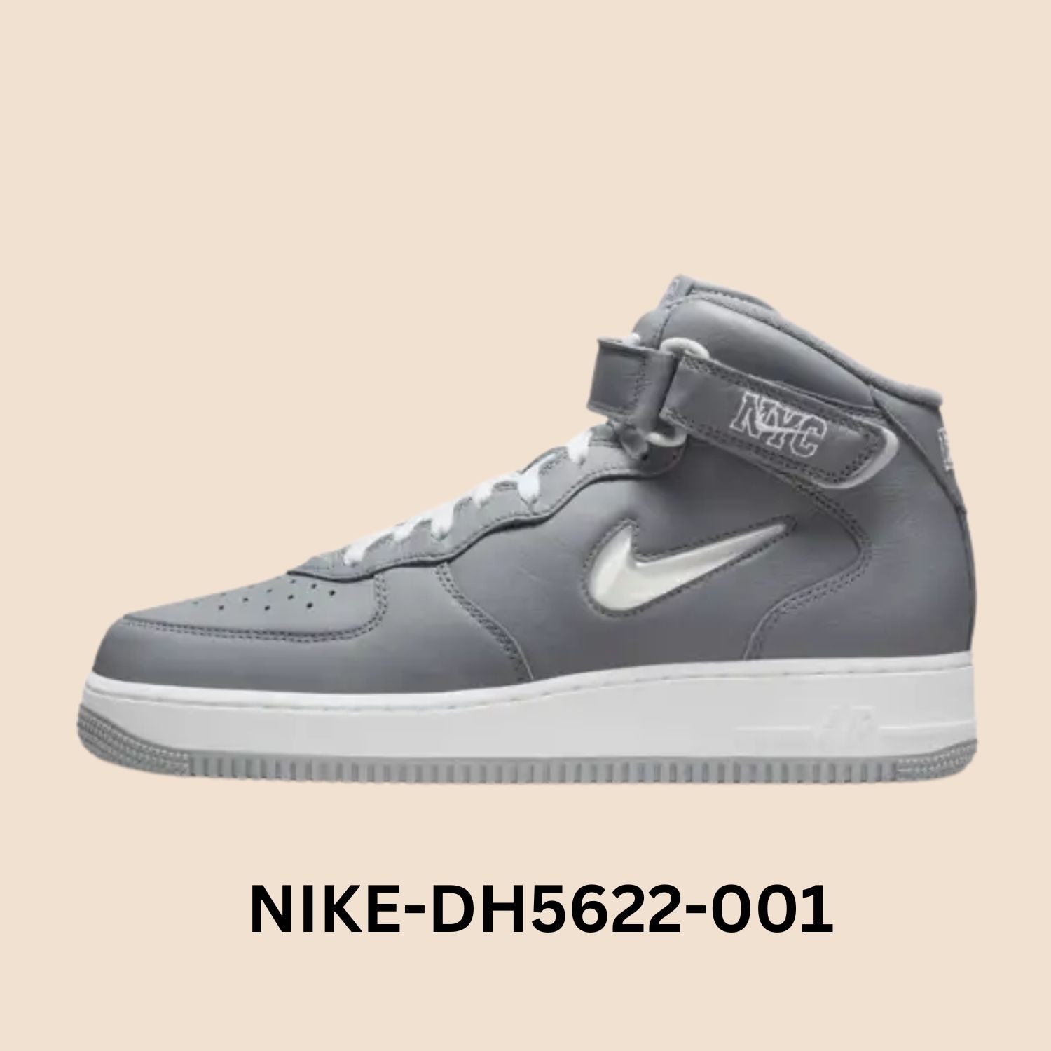 Nike Air Force 1 Mid QS Jewel "NYC Cool Grey" Men's Style# DH5622-001