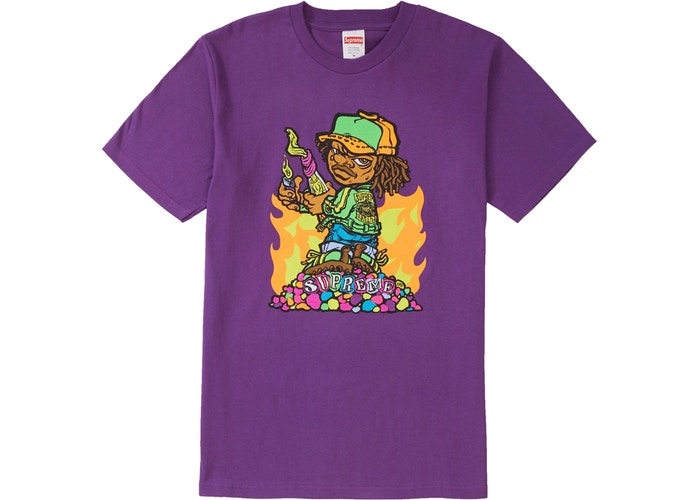 Supreme Molotov Kid's Purple T-shirt #SS19T5
