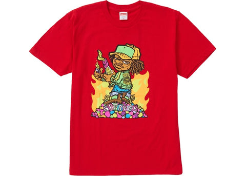 Supreme Molotov Kid's Red T-shirt #SS19T5