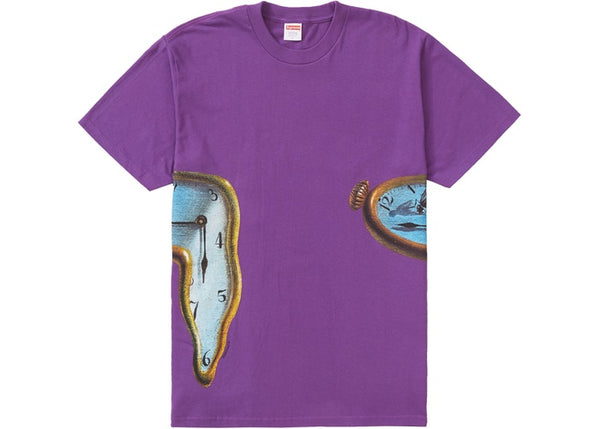 Supreme The Persistence Of Memory Purple T-shirt #SS19T10