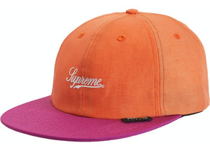 Supreme Cordura Script Logo 6-Panel Peach Snap Back Hat