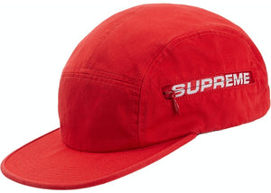 Supreme Side Zip Camp Red Cap # SS19H87