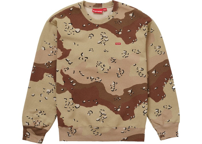 Supreme Small Box Crewneck Chocolate Chip Camo Size Medium
