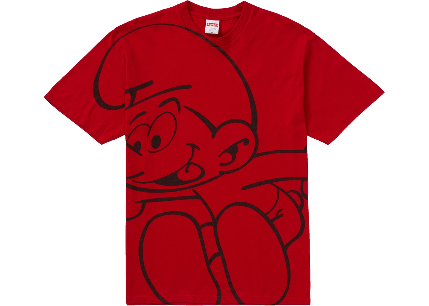 Supreme Smurfs Mens Red Tee Size Medium