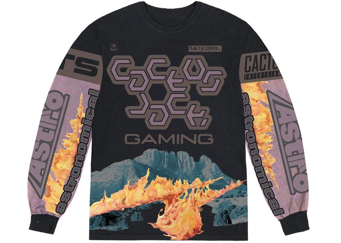 Cactus Jack CJ Gaming LS Jersey I Black/Multi Size Large