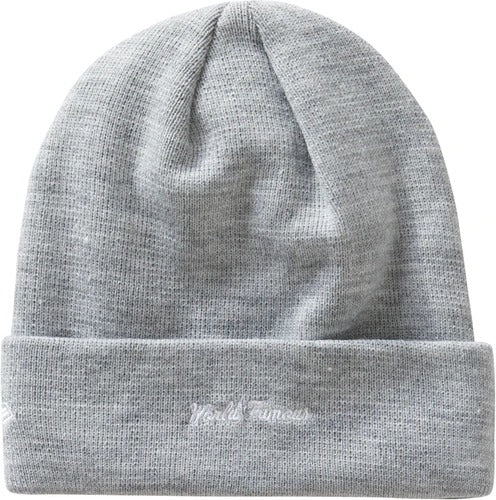 Supreme New Era Cross Box Logo Beanie Heather Grey